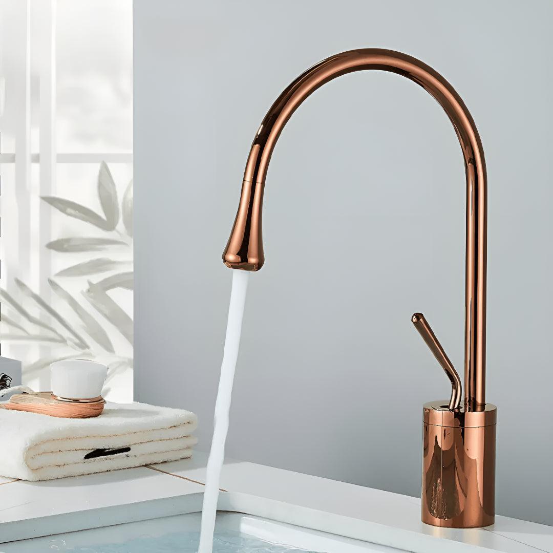 Bathroom Mixer Tap With Tall Basin Spout