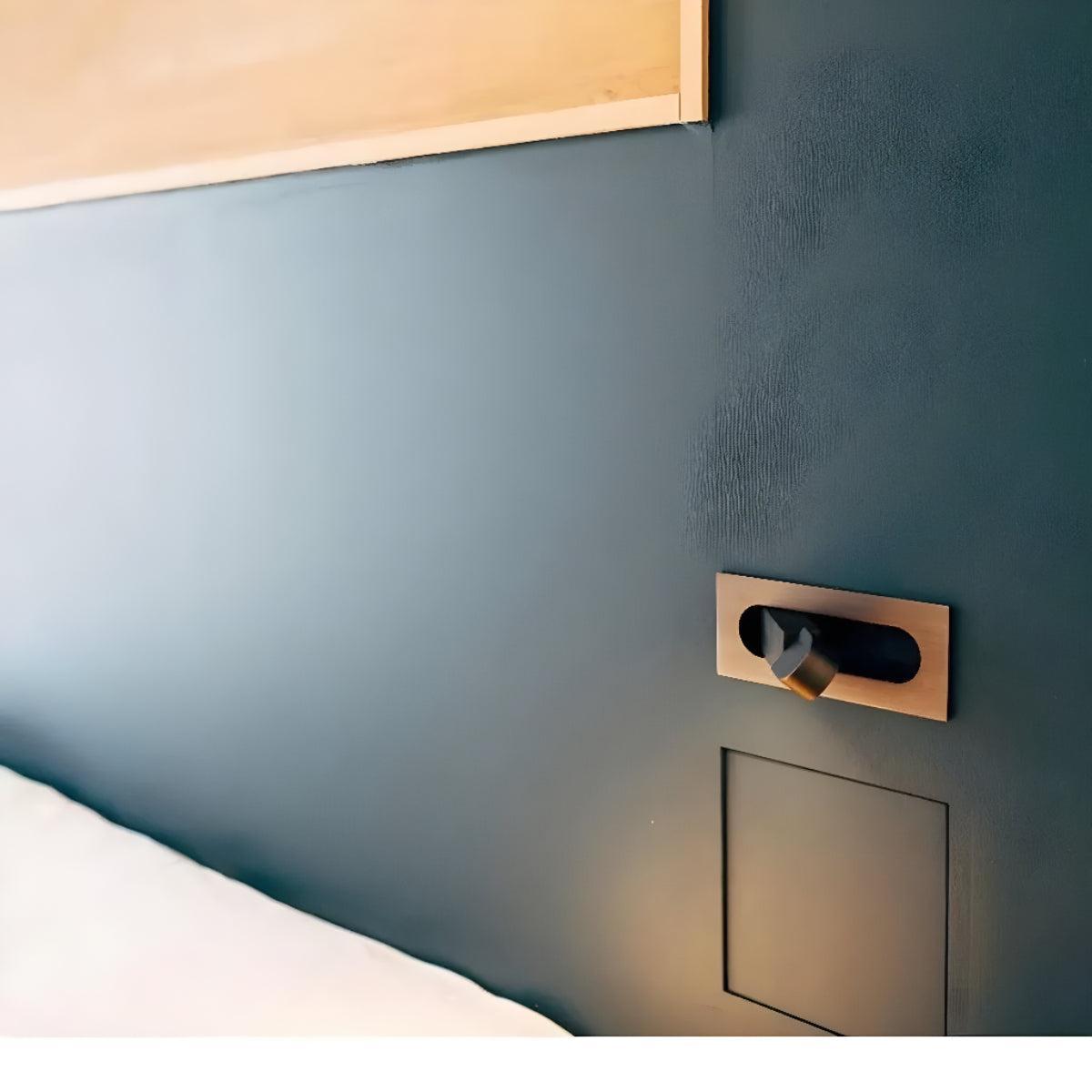 Bedside Reading Wall Light With Adjustable Spotlight