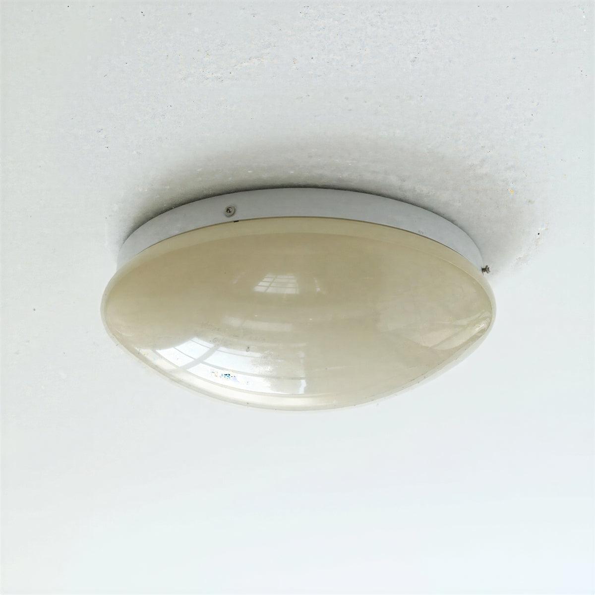 Circular Flush Mount Ceiling Light With Glass Dome
