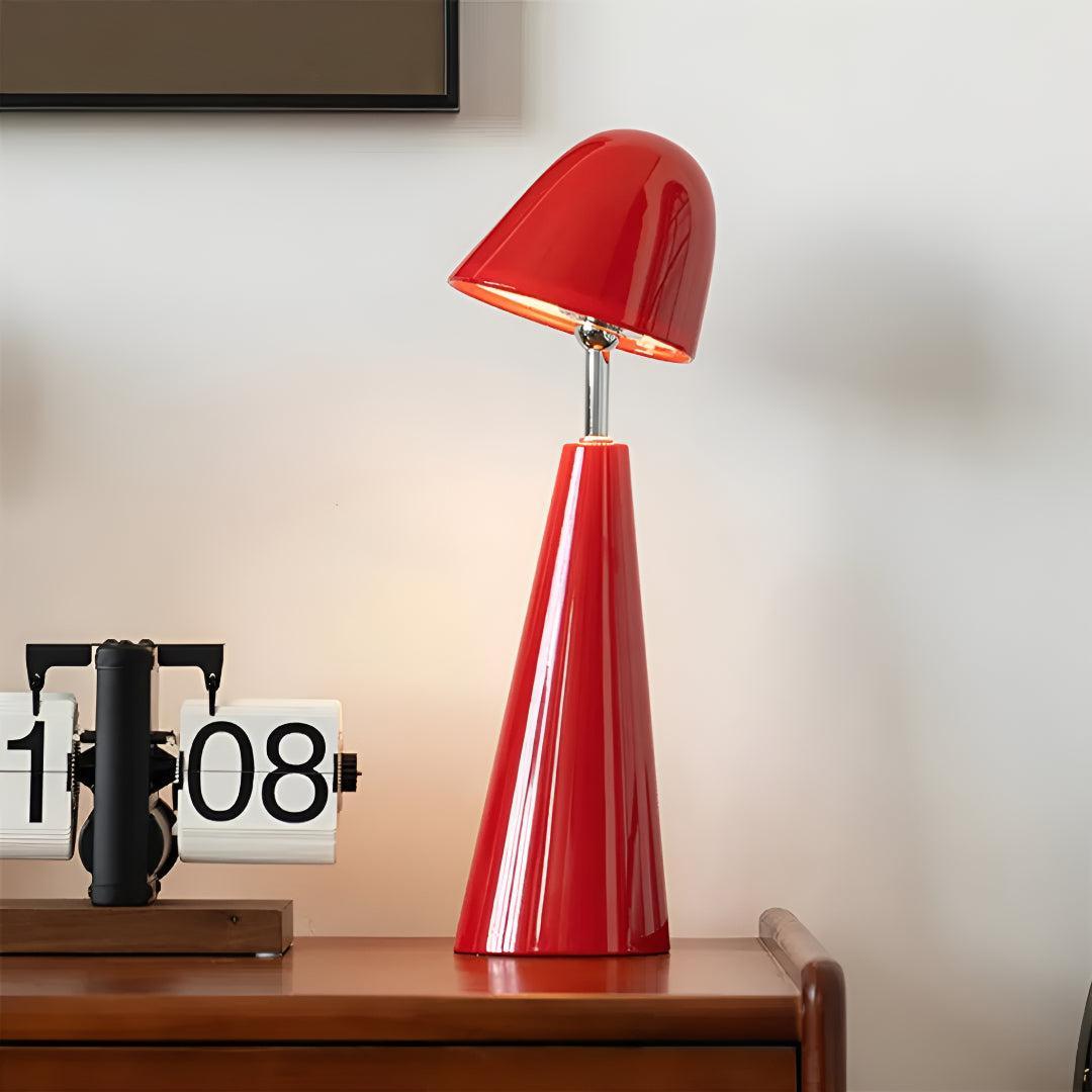Contemporary Table Lamp With Modern Cone Design