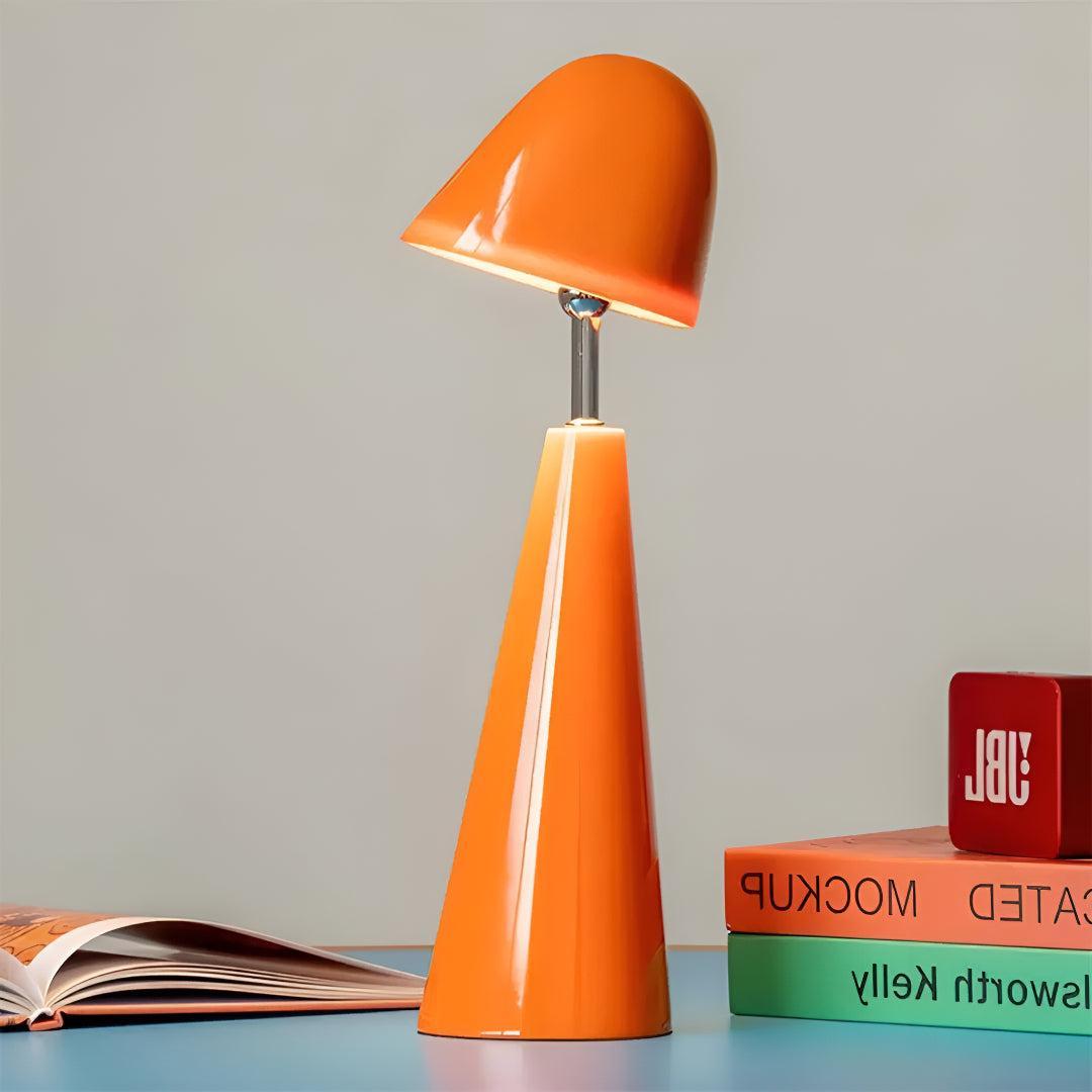 Contemporary Table Lamp With Modern Cone Design