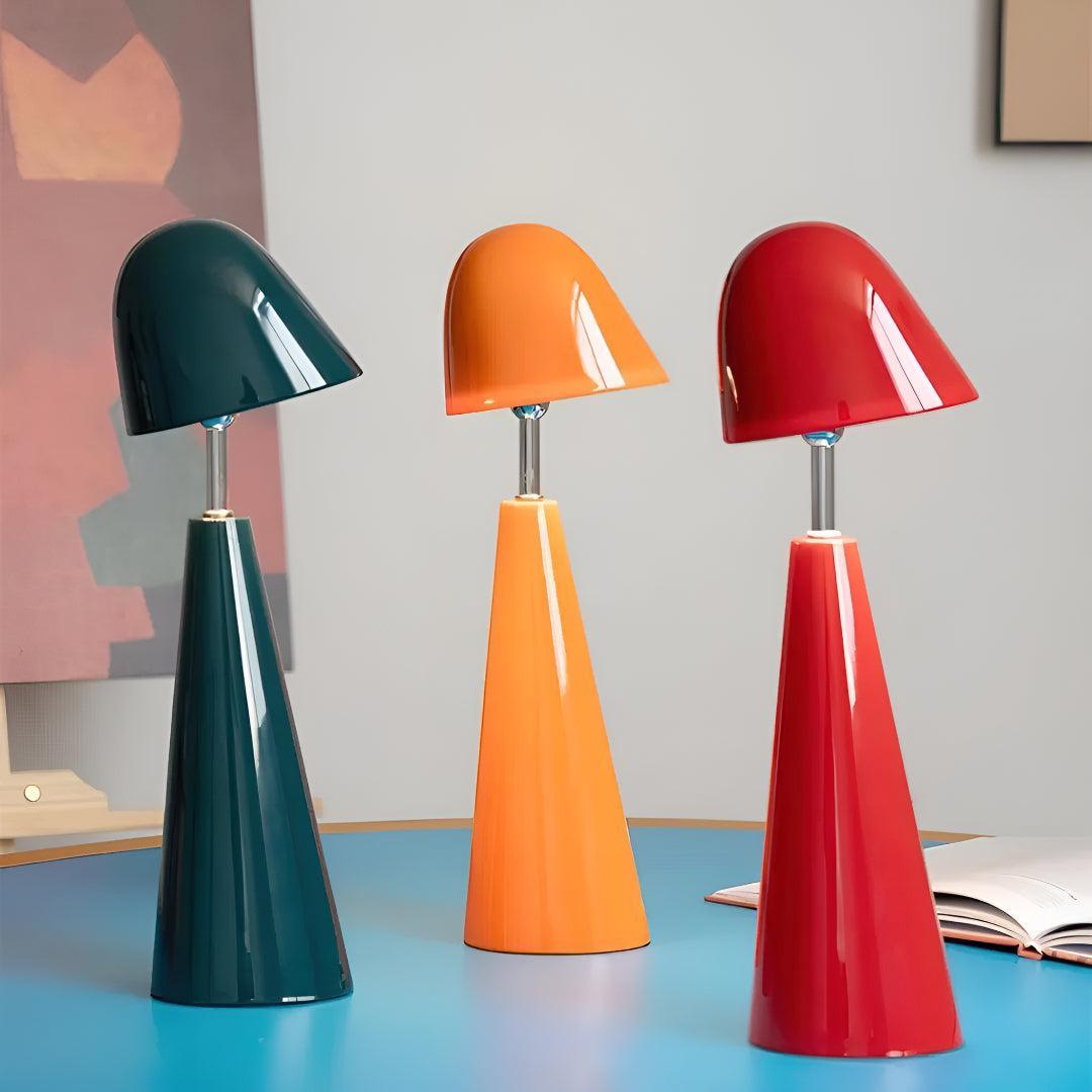 Contemporary Table Lamp With Modern Cone Design