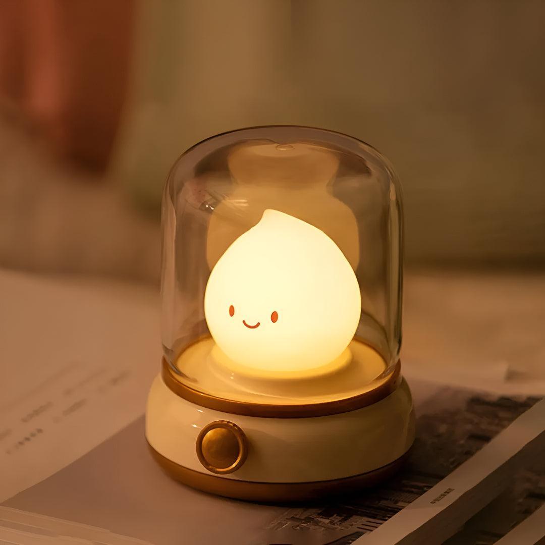 Cute Flame Night Table Light With Decorative Design