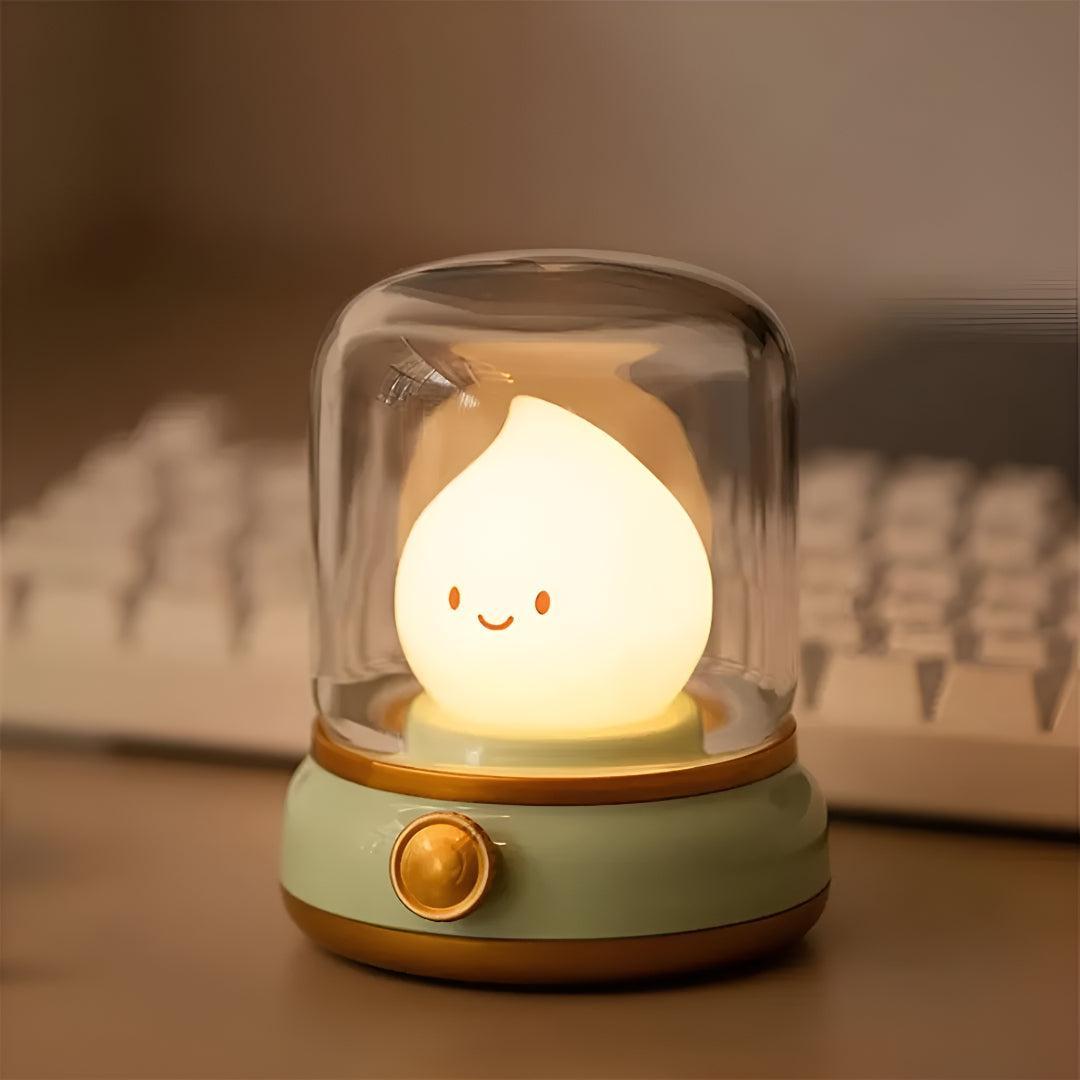 Cute Flame Night Table Light With Decorative Design