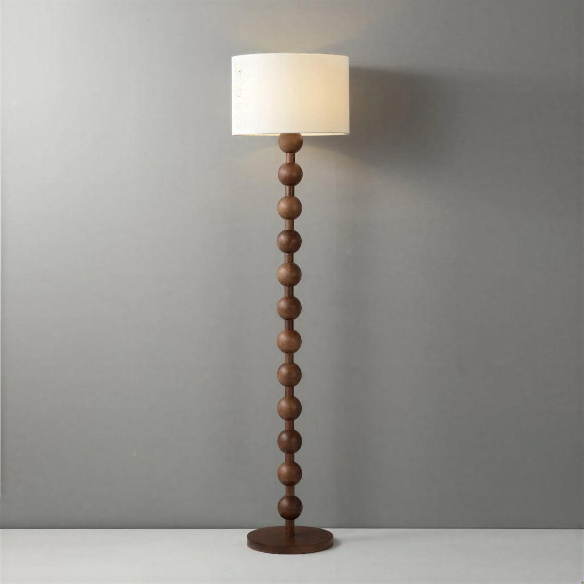 Floor Lamp For Living Room With Sculptural Beaded Sphere Design