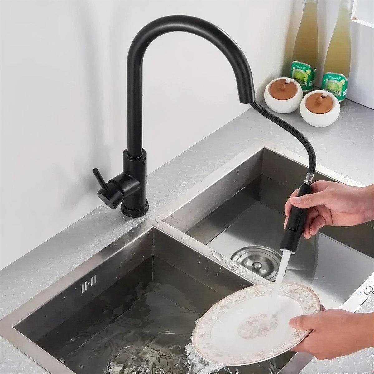Kitchen Sink Mixer Tap With Pull Out Sprayer And Touch Sensor