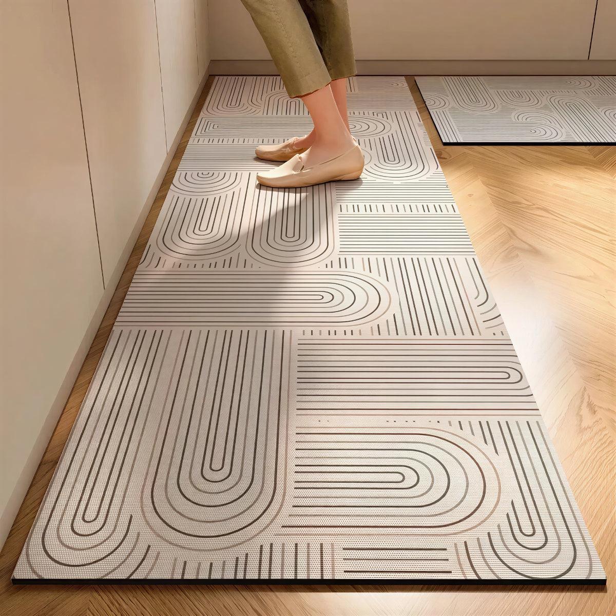 Machine Washable Kitchen Runner Carpet Rug With Protective Non-Slip Backing