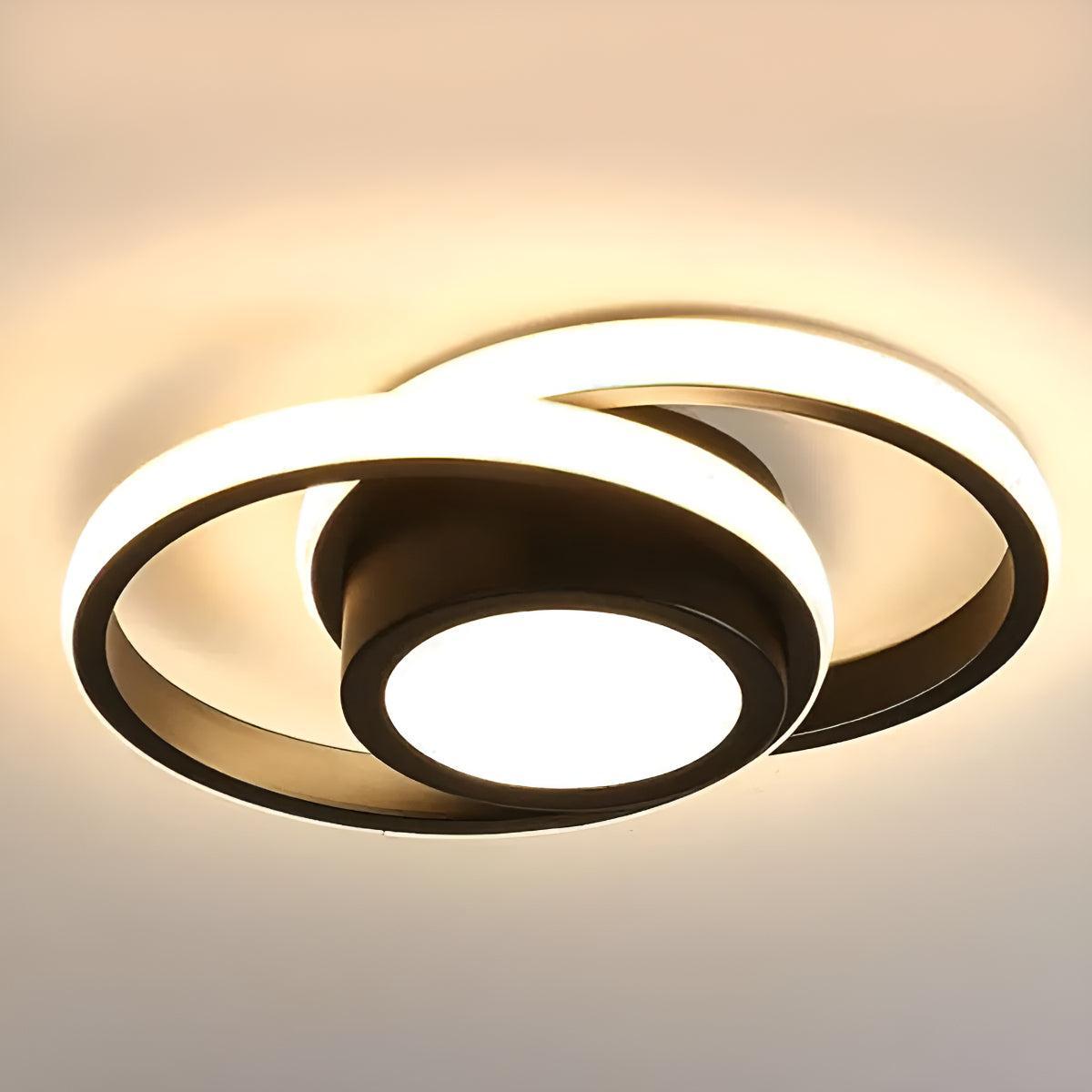 Minimalist Double Ring Ceiling Lights With Modern Design