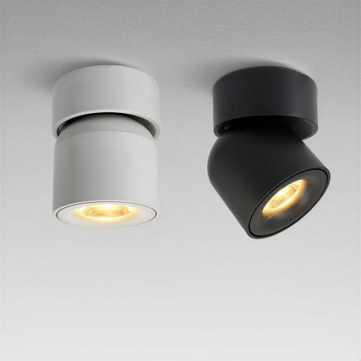 Modern Beam Ceiling Spotlight With Adjustable Direction And Flush Mount Design