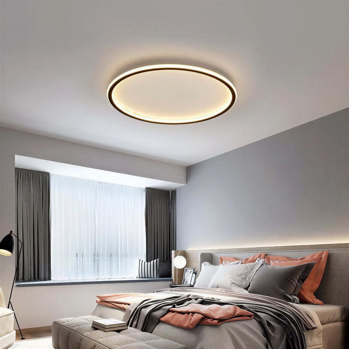 Modern Circular Round Ceiling Lights With Flush Mount Fitting