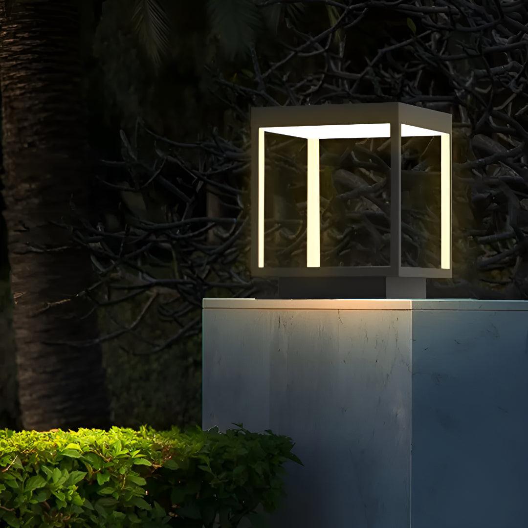 Modern LED Solar Garden Post Light