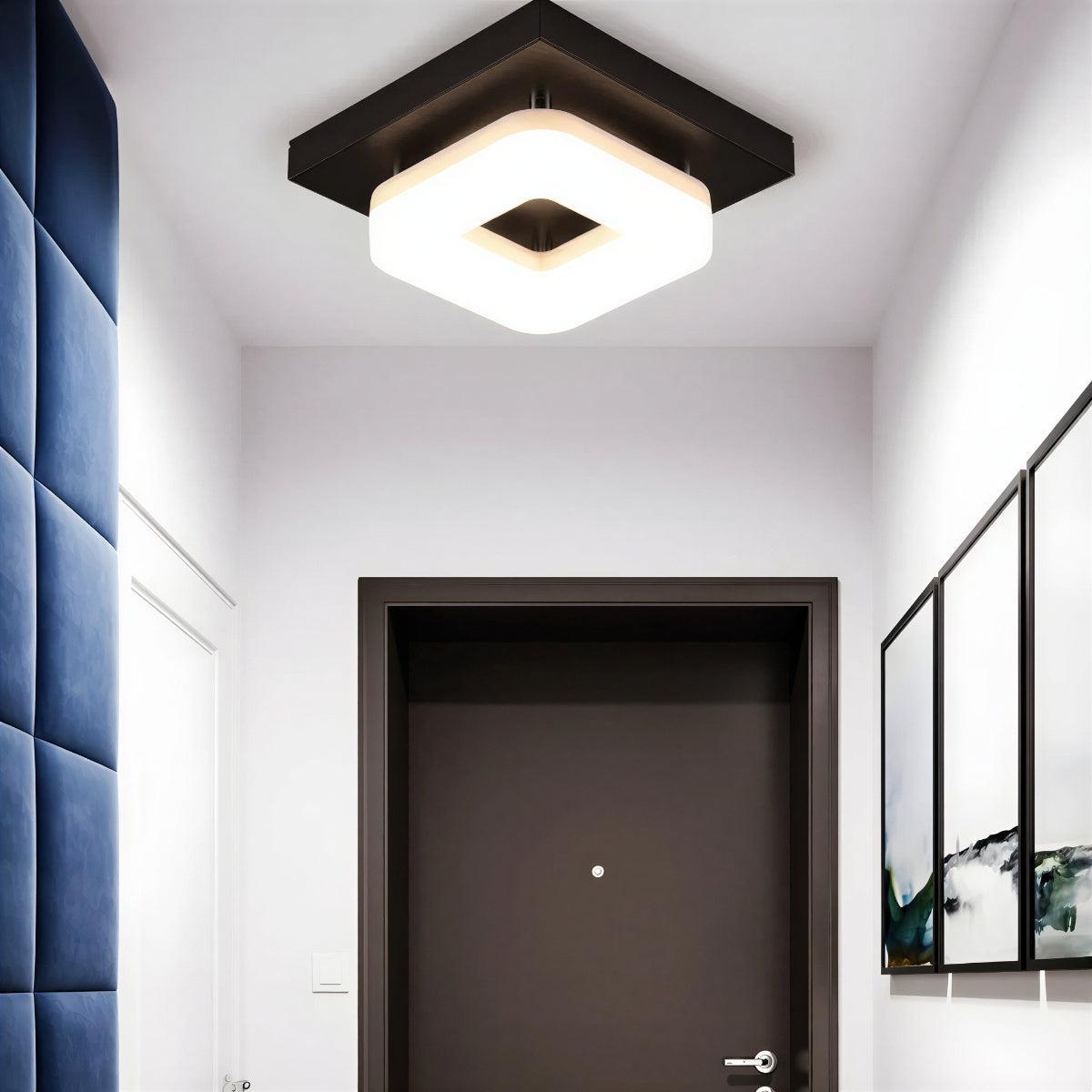 Modern Square Ceiling Light With Flush Fitting