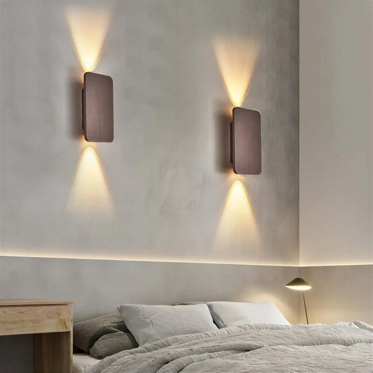 Modern Up Down Square Wall Light For Indoor Home Lighting