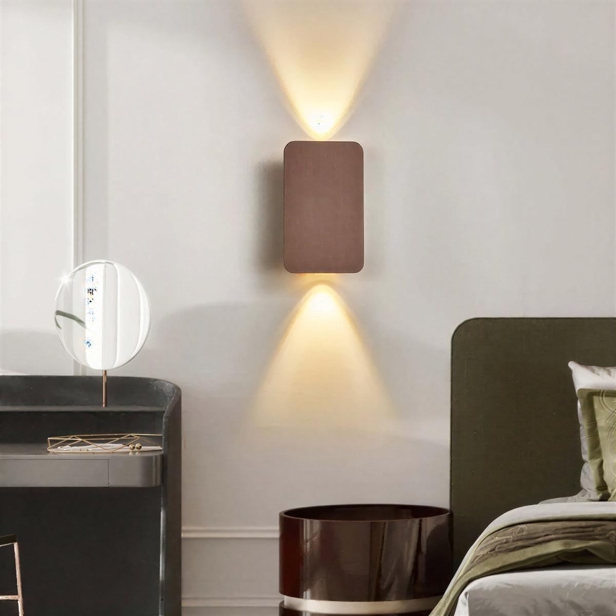 Modern Up Down Square Wall Light For Indoor Home Lighting