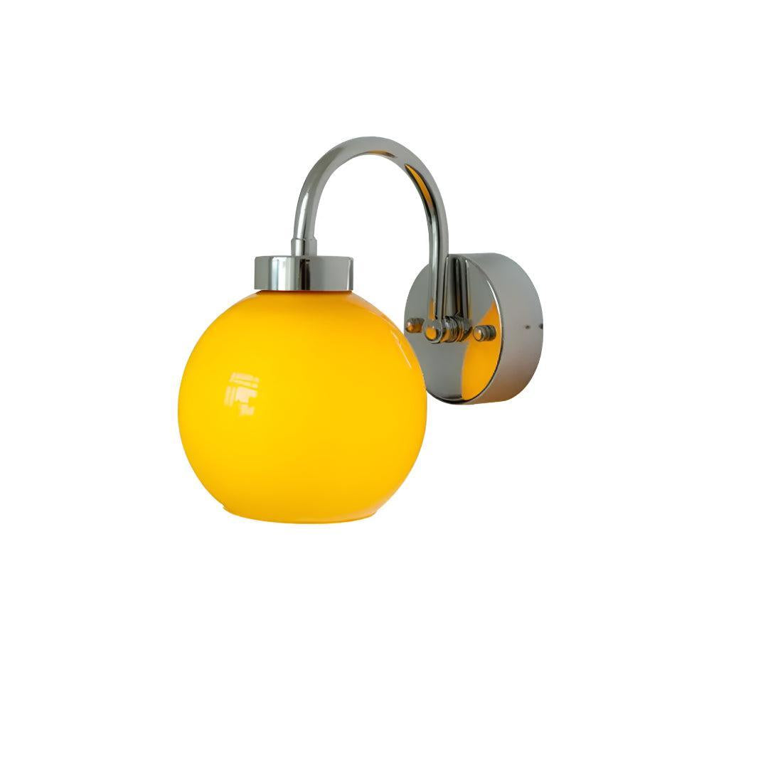 Modern Wall Light with Glass Globe Shade for Home Interiors