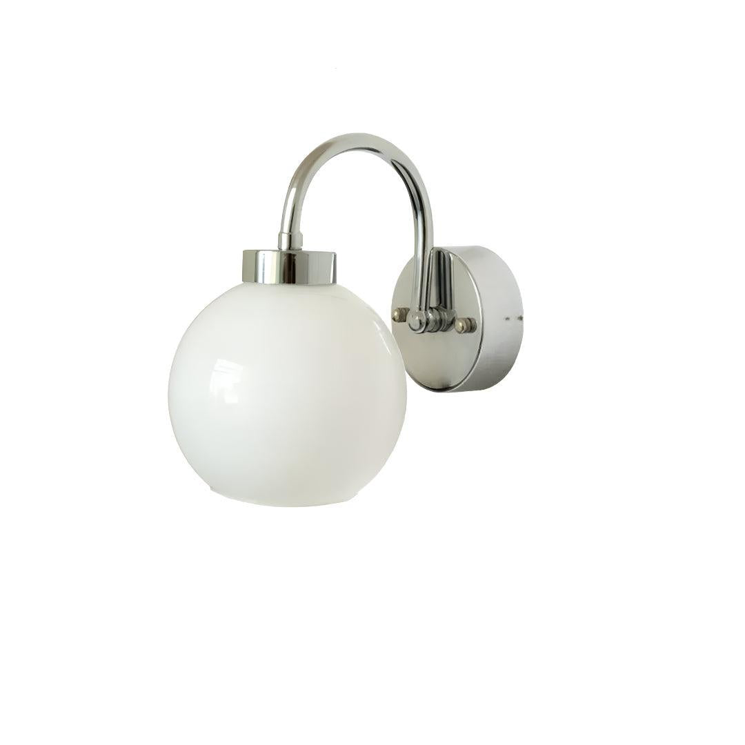 Modern Wall Light with Glass Globe Shade for Home Interiors