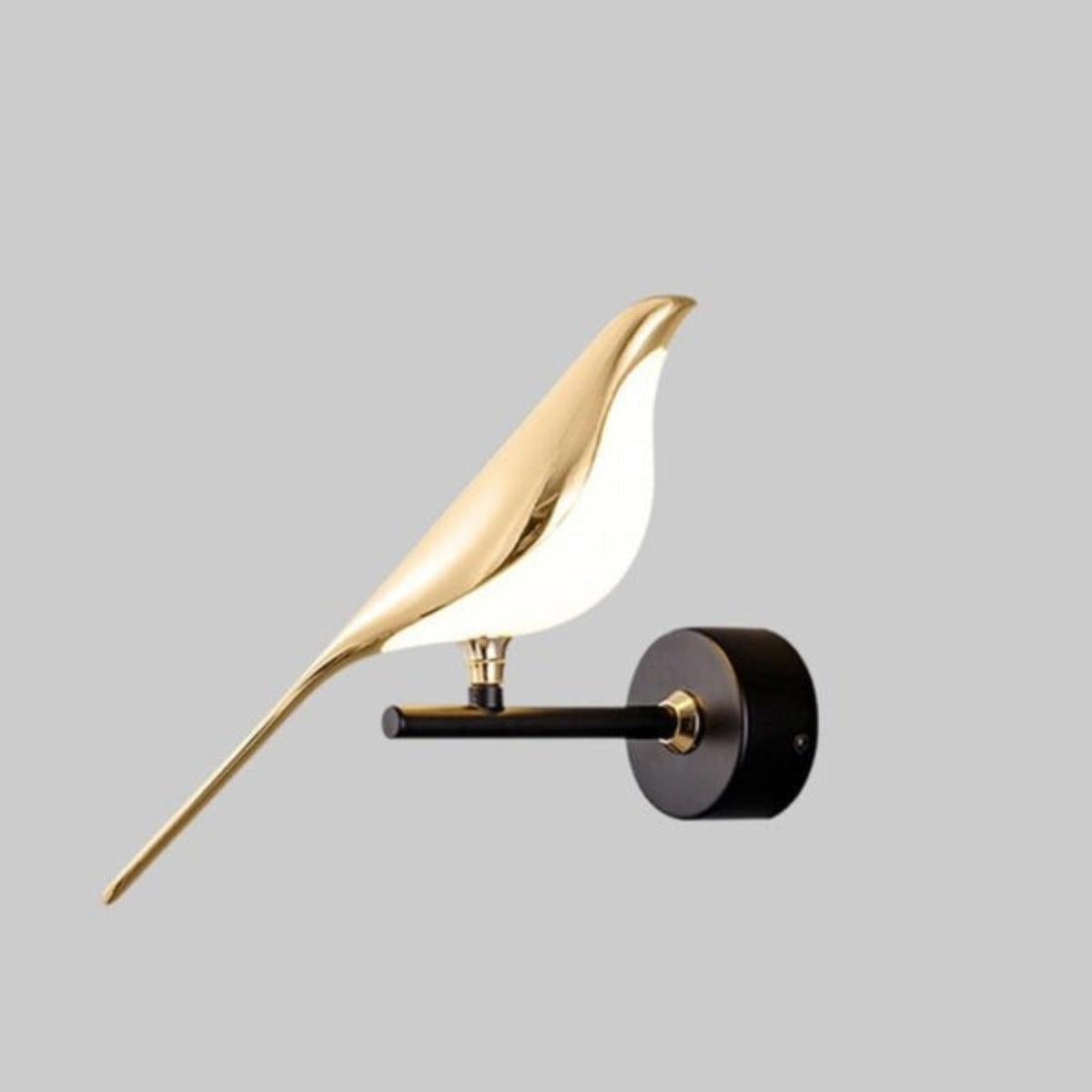 Modern Wall Sconce Light Fixture With Contemporary Bird Design
