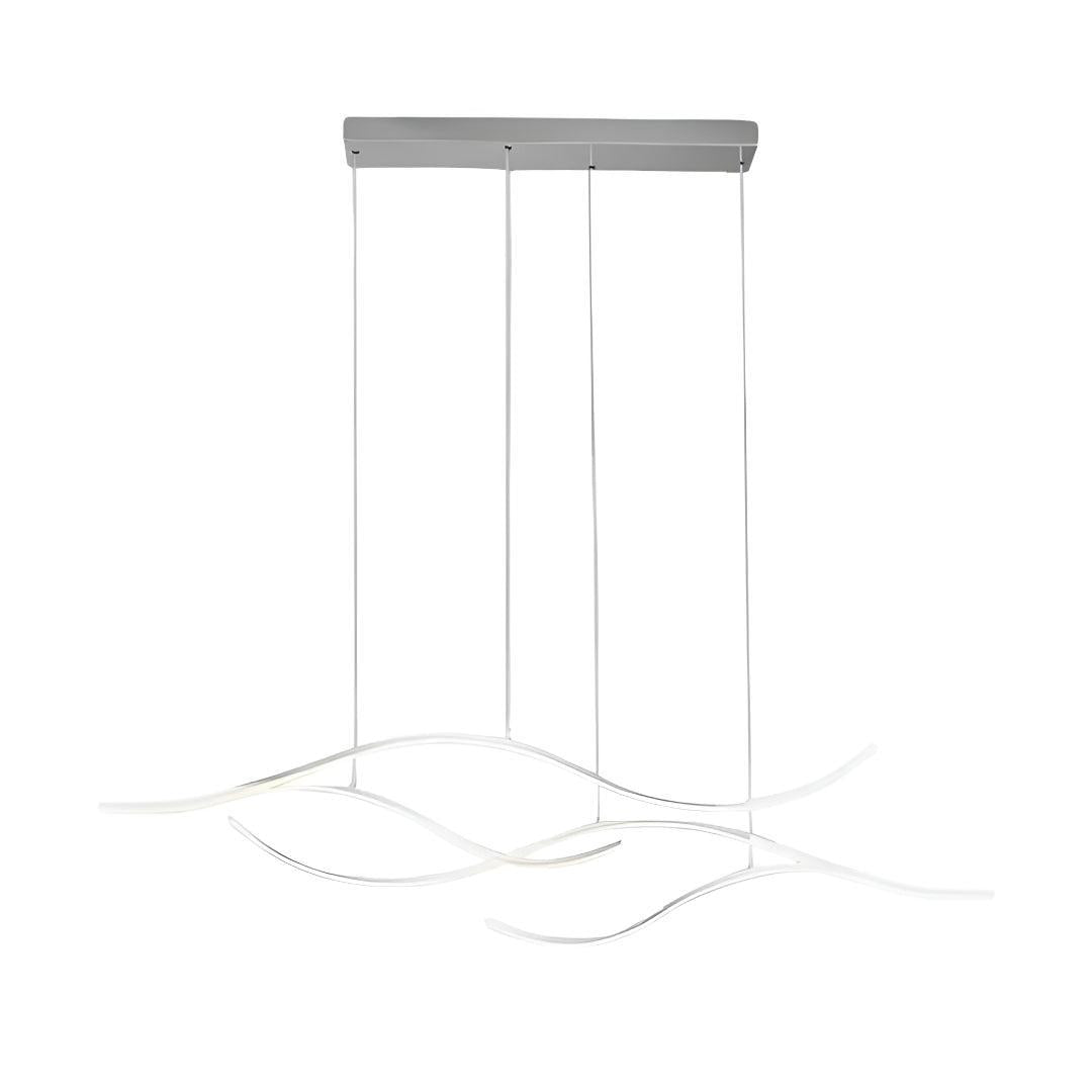 Modern Wave Styled Ceiling Lights Pendant For Kitchen Island