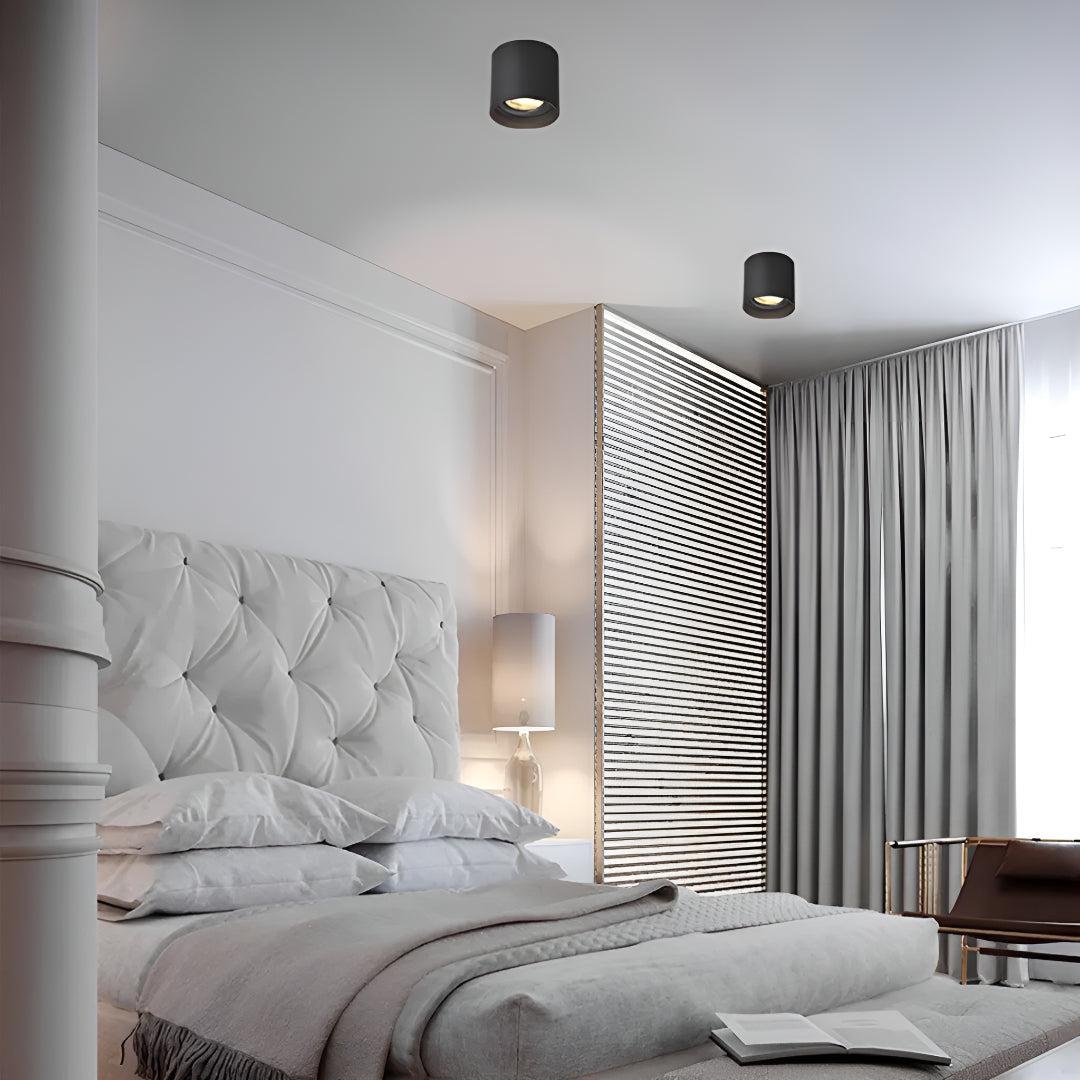 Modupoint Flush Ceiling Light With Modern Spotlight Design