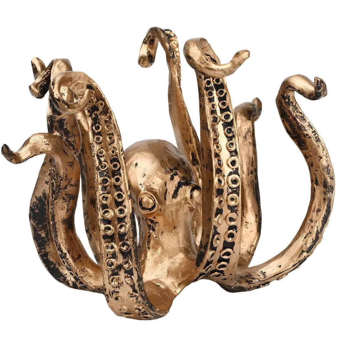 Mug Holder Home Decor Stand With Rustic Octopus Design