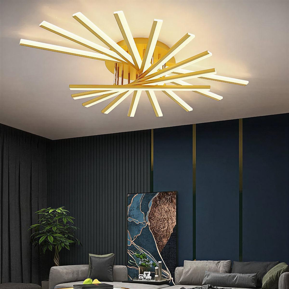 Nordic Minimalist Modern Ceiling Lights With Geometric Design
