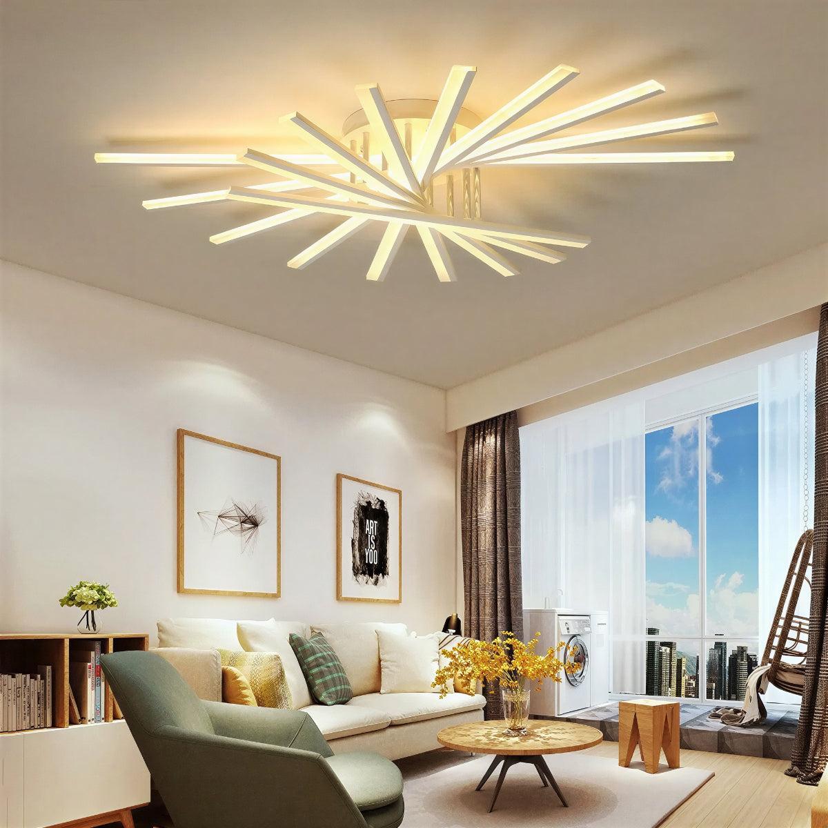 Nordic Minimalist Modern Ceiling Lights With Geometric Design
