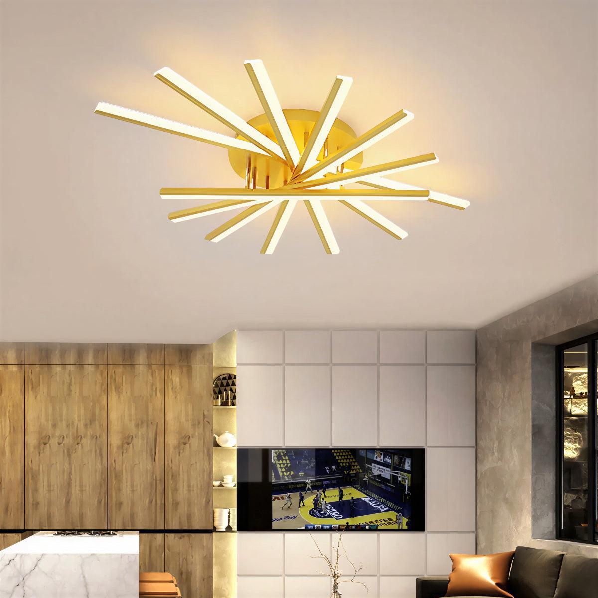 Nordic Minimalist Modern Ceiling Lights With Geometric Design