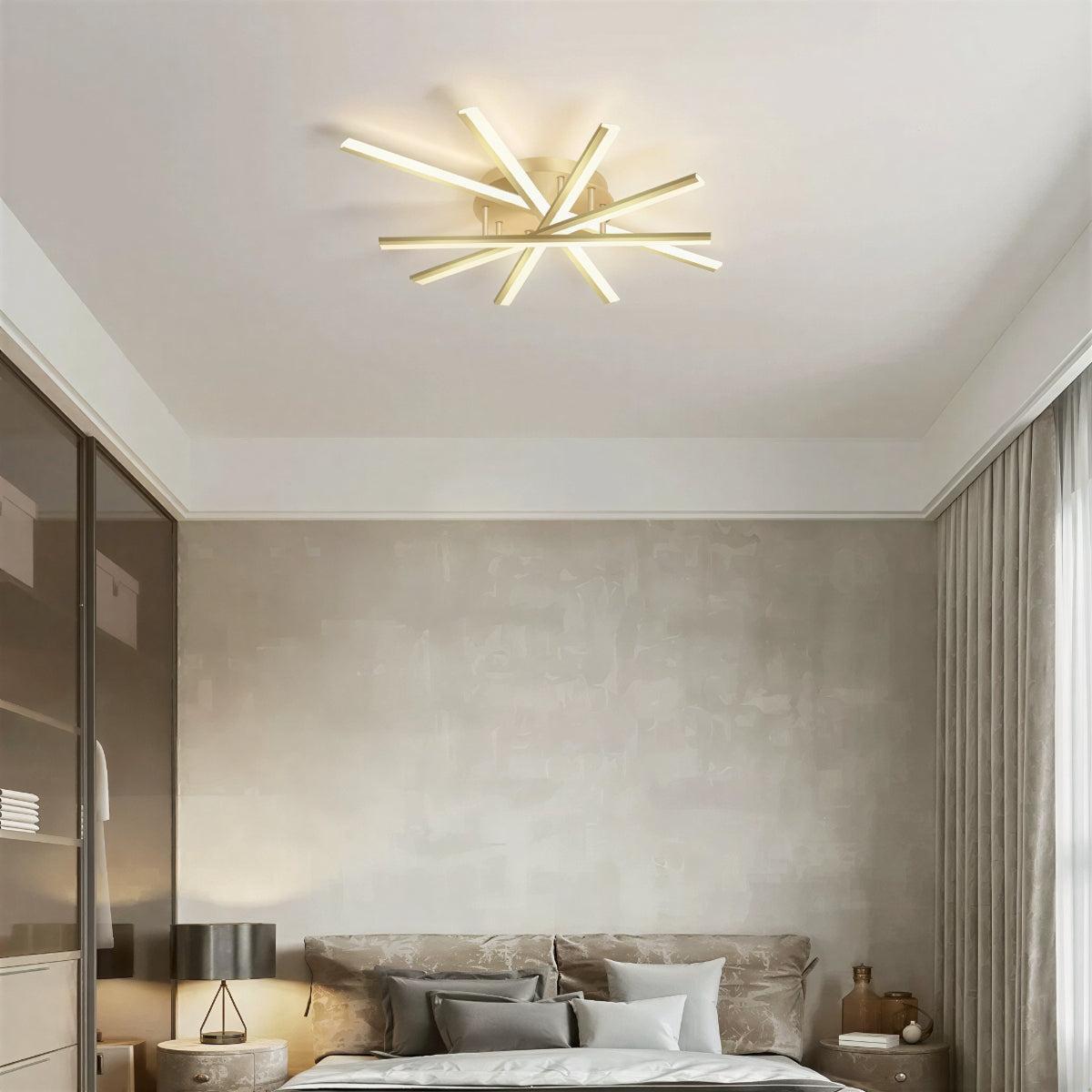 Nordic Minimalist Modern Ceiling Lights With Geometric Design