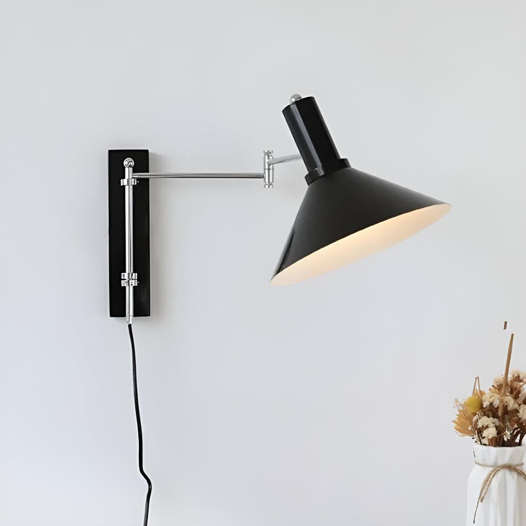 Plug In Wall Light With Adjustable Swing Arm