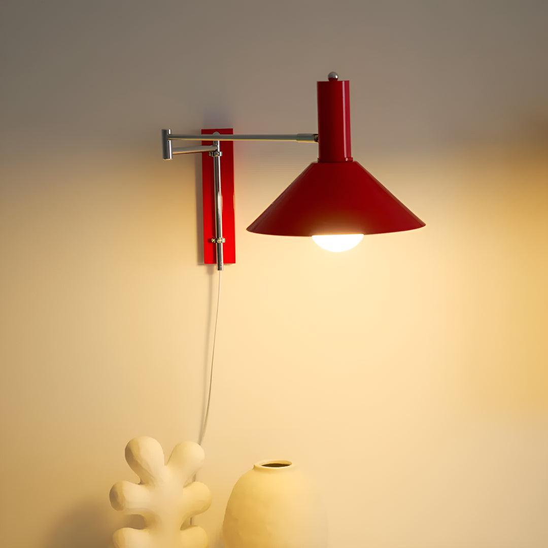 Plug In Wall Light With Adjustable Swing Arm