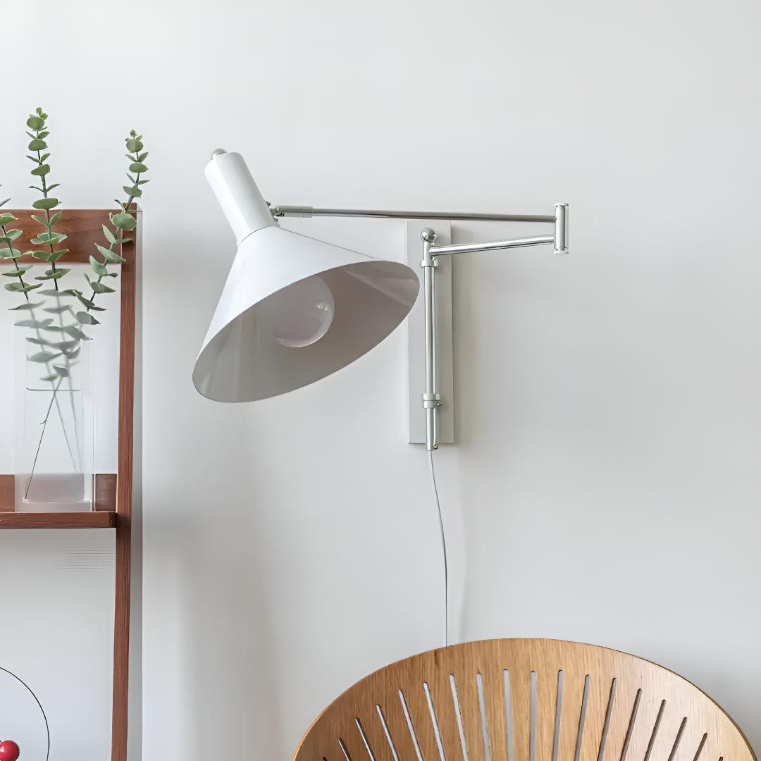Plug In Wall Light With Adjustable Swing Arm