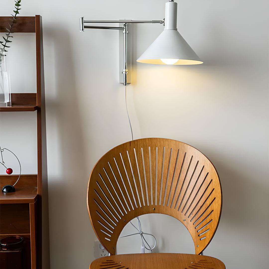 Plug In Wall Light With Adjustable Swing Arm