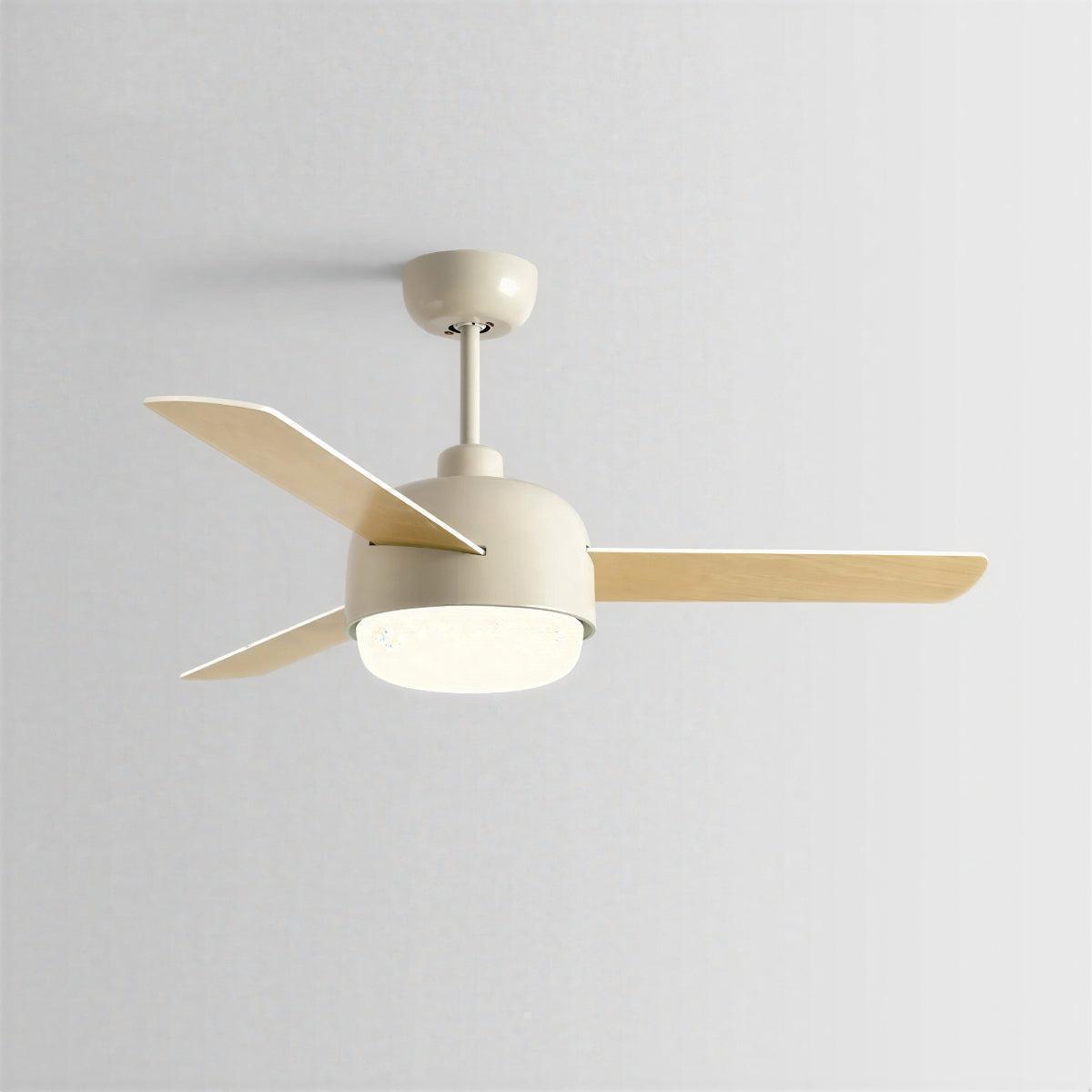 Quiet Nordic Ceiling Fan Light With Remote Control