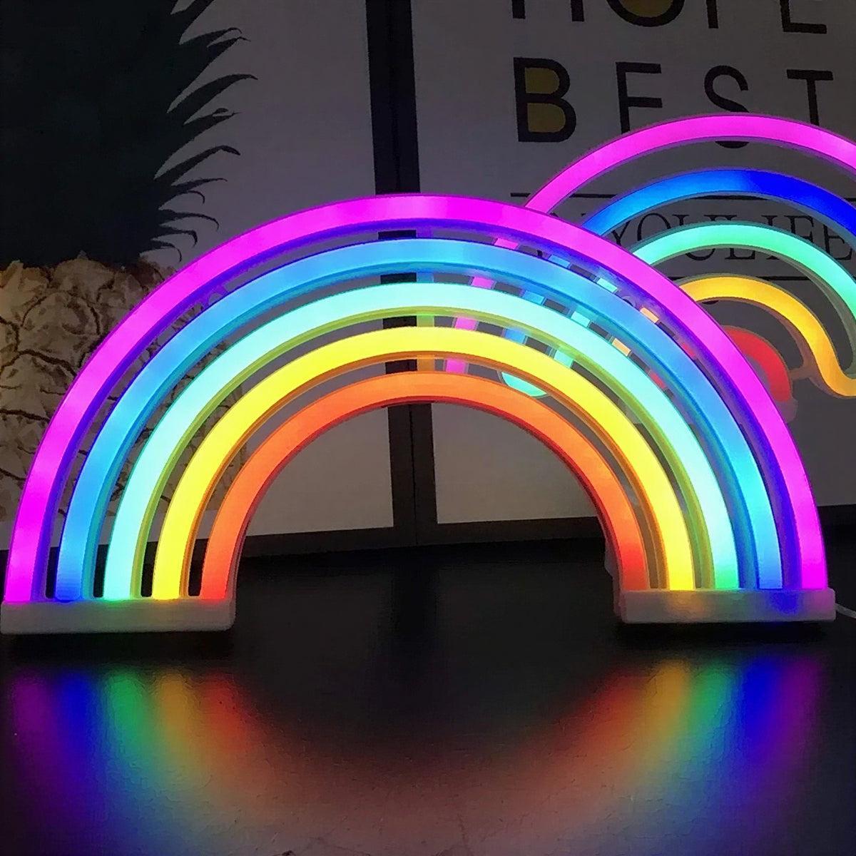 Rainbow Styled Battery Operated Table Light With Arch Design