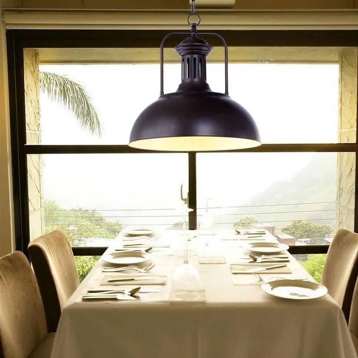 Retro Dining Table Light With Industrial Vintage Pendant Style