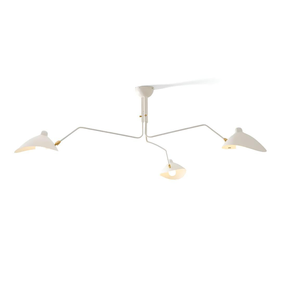 Serge Mouille Modern Ceiling Light With Multi Arm Design