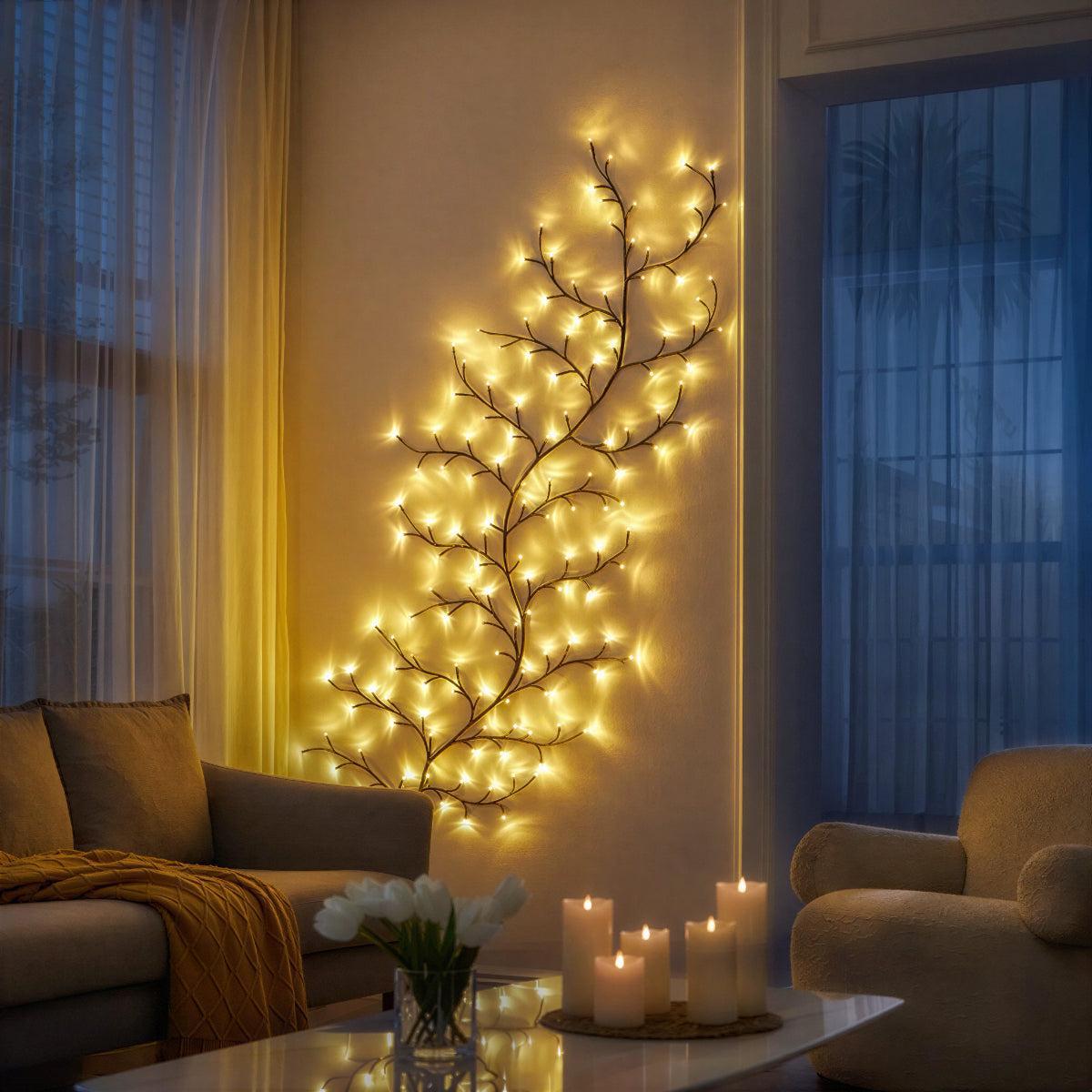 Tree Branch Vine Wall Lighting Decoration