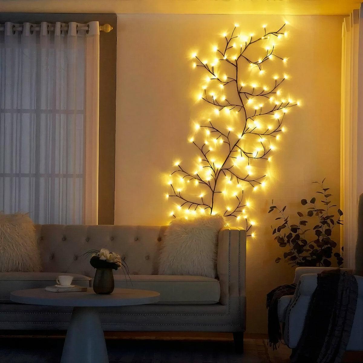 Tree Branch Vine Wall Lighting Decoration