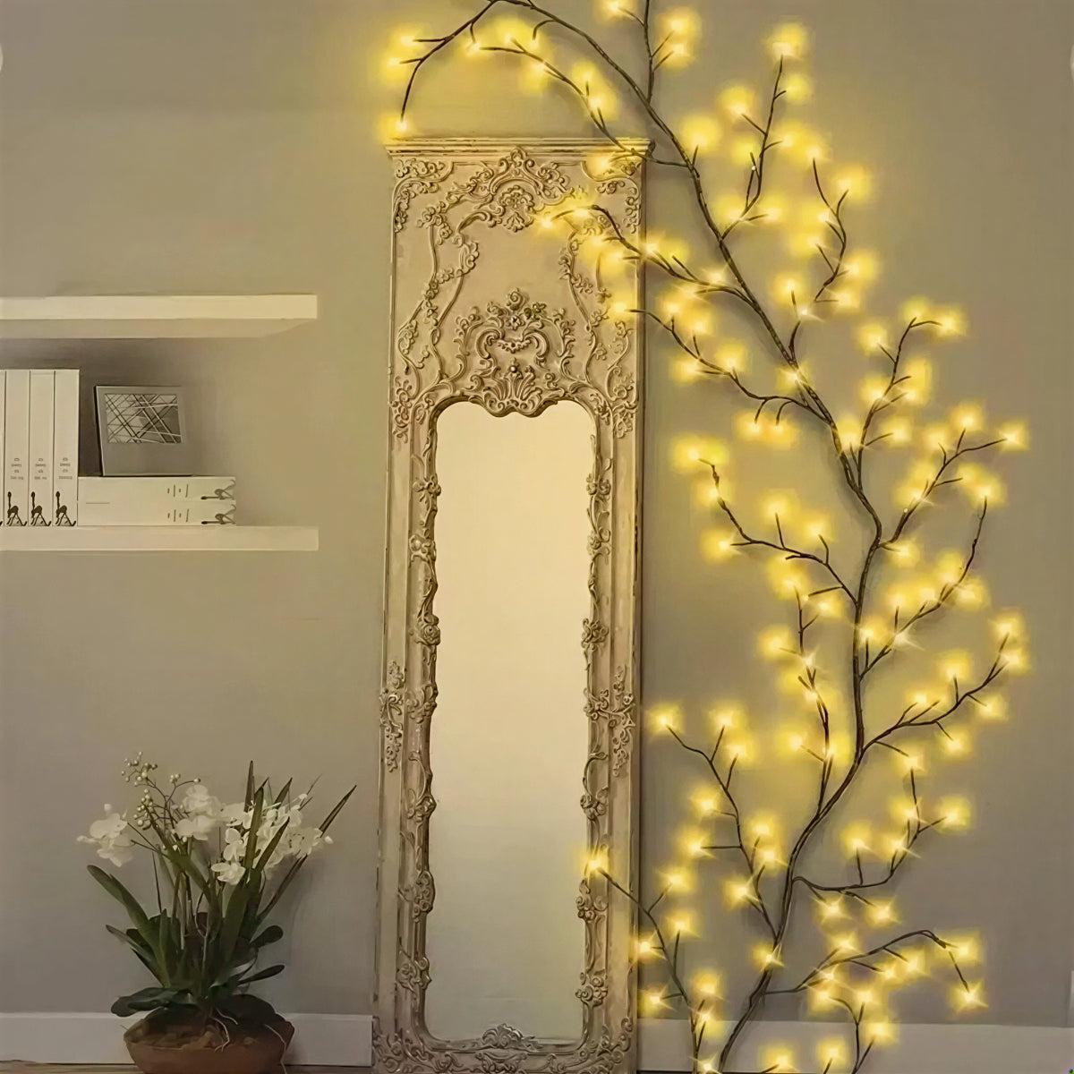Tree Branch Vine Wall Lighting Decoration