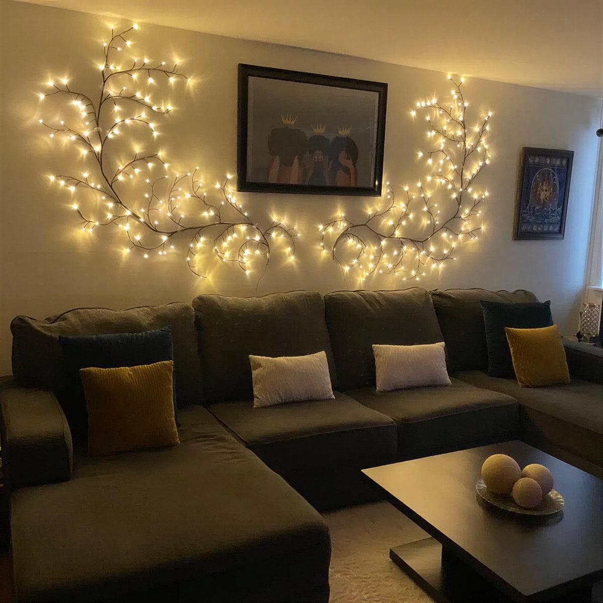Tree Branch Vine Wall Lighting Decoration