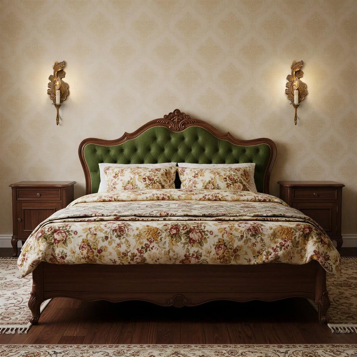 Vintage Wall Light Featuring Classical French Style Ornate Candle Sconce