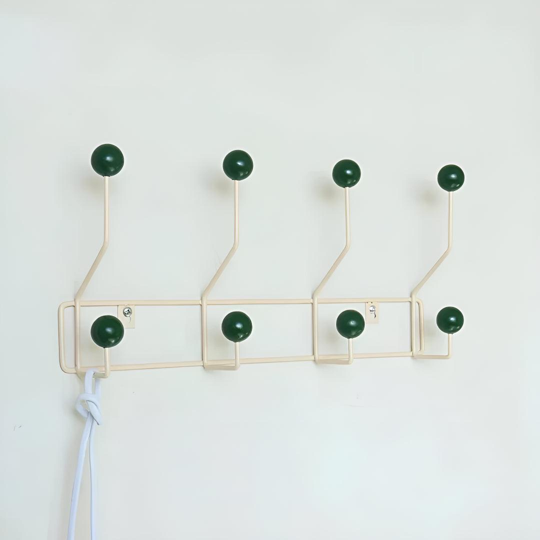 Vintage Wall Mounted Coat Rack With Hooks