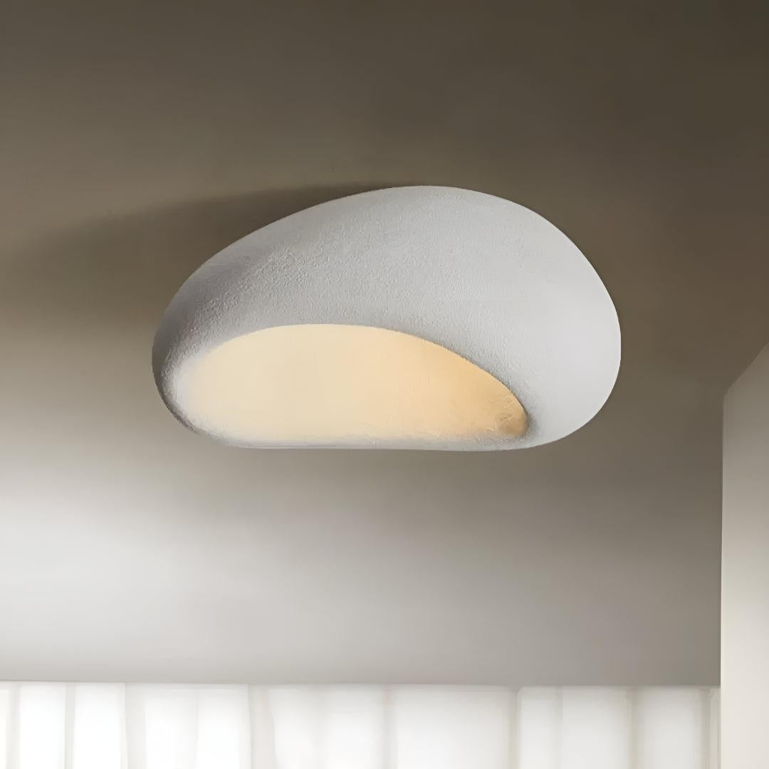 Wabi Sabi Ceramic Ceiling Light With Minimalist Japandi Style
