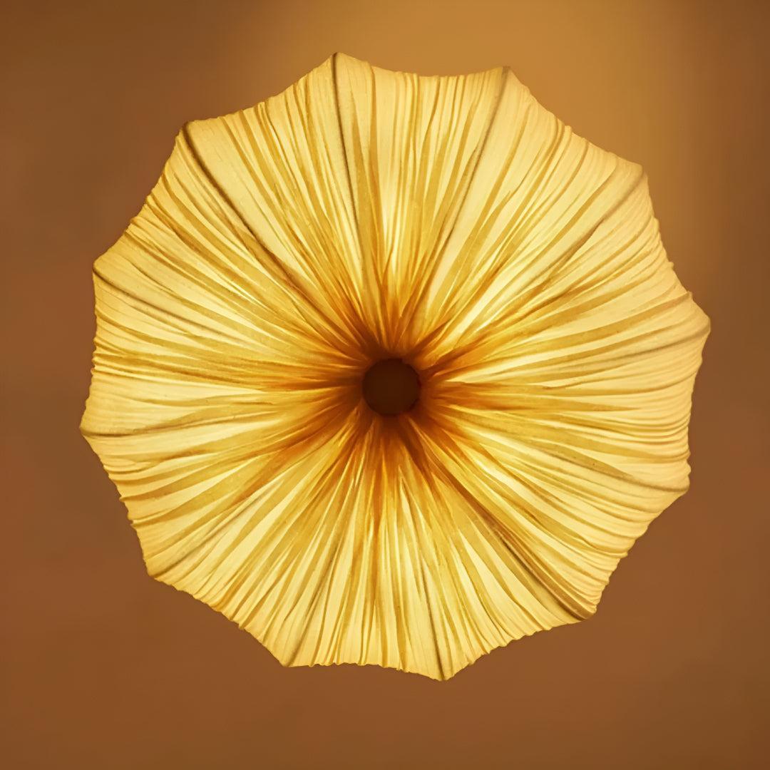 Wabi Sabi Modern Pendant Ceiling Light With Sculpted Linen Design