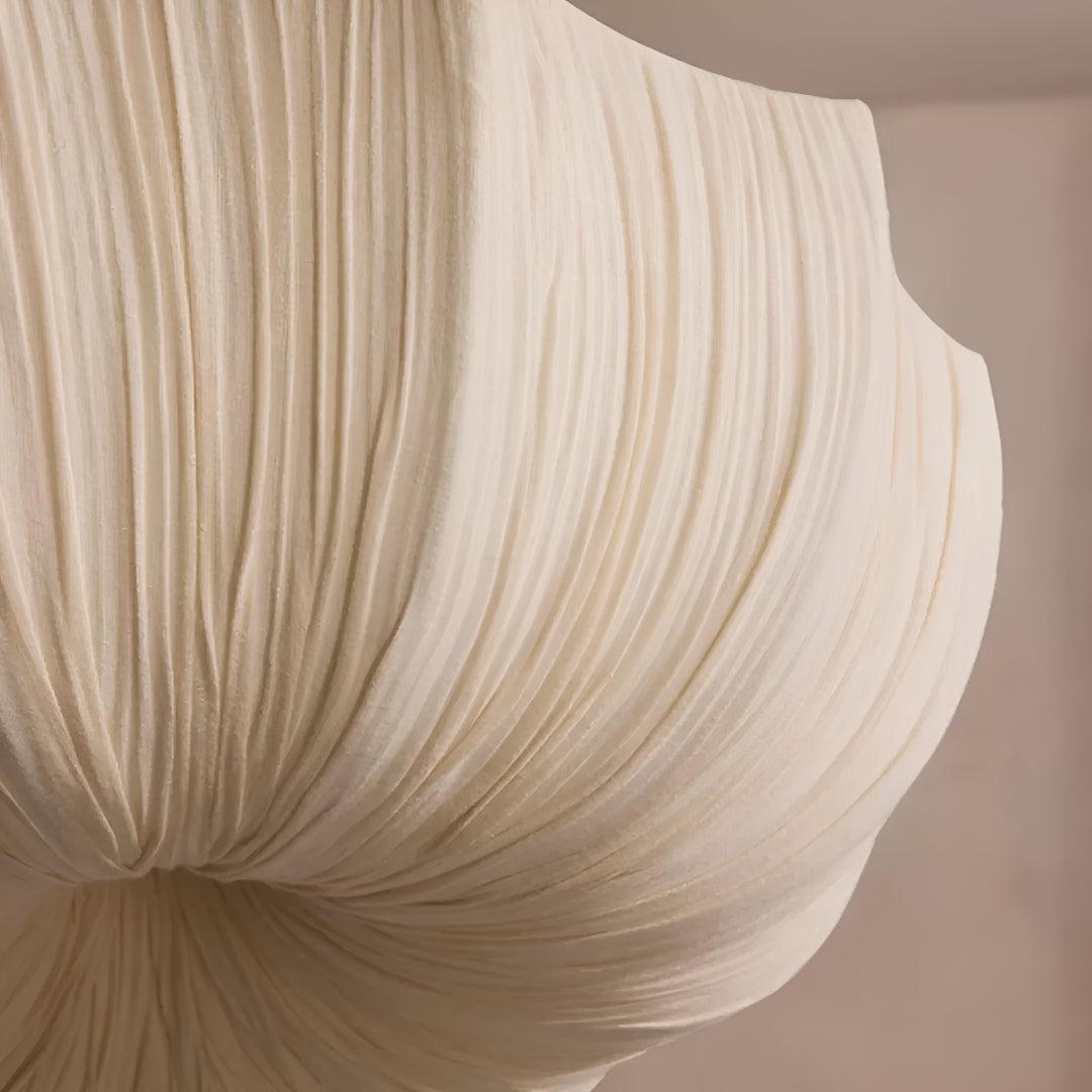 Wabi Sabi Modern Pendant Ceiling Light With Sculpted Linen Design