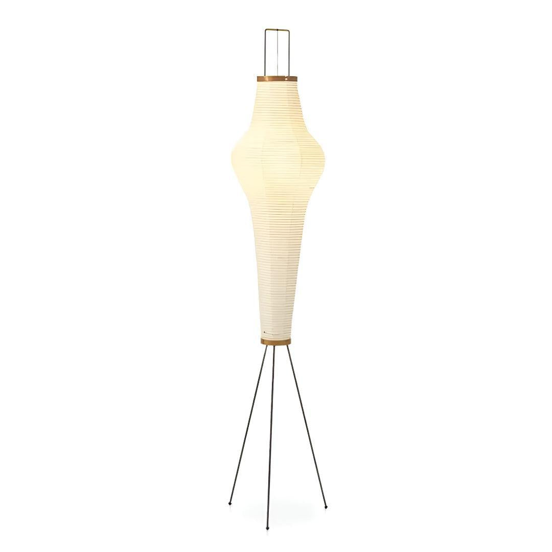 Washi Paper Floor Lamp For Living Room With Tripod Base