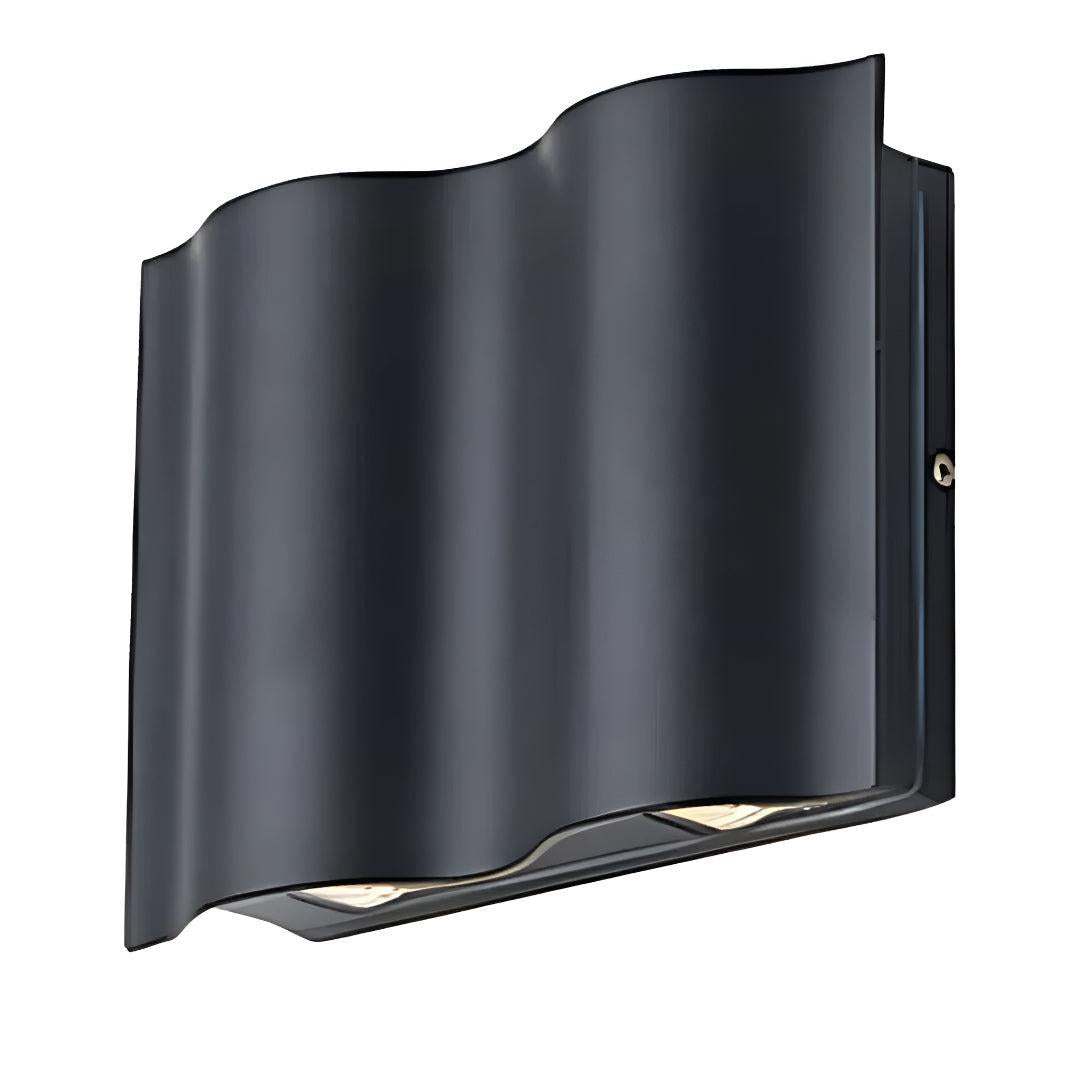 Wave Style Outdoor Wall Lights With Up And Down Sconce
