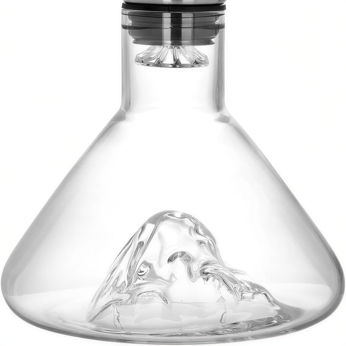 Wine Decanter Carafe With Iceberg Design For Effective Aeration