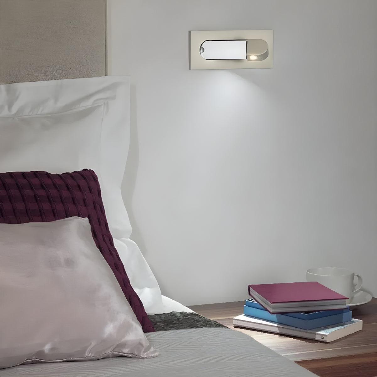 Bedside Reading Wall Light With Adjustable Spotlight