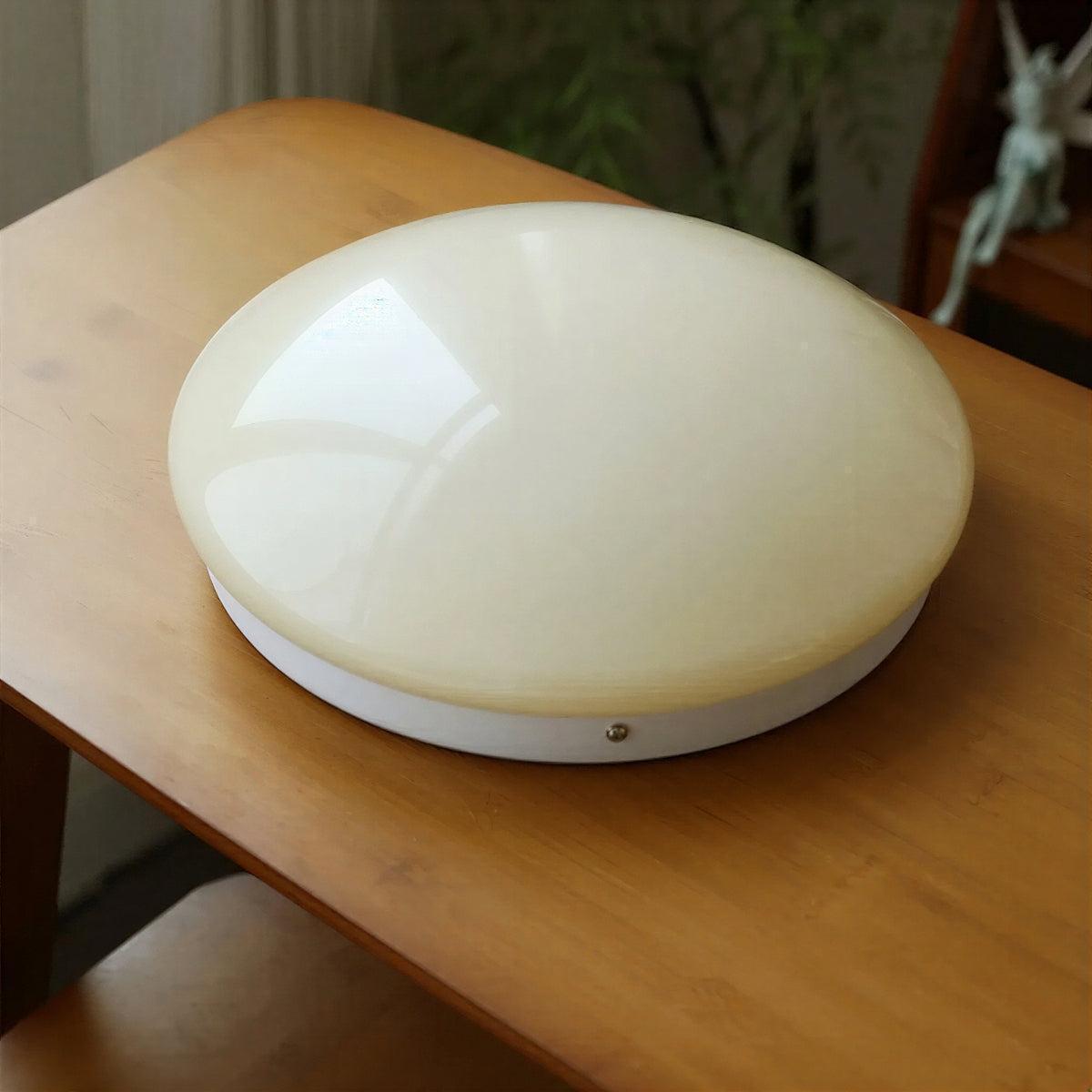 Circular Flush Mount Ceiling Light With Glass Dome